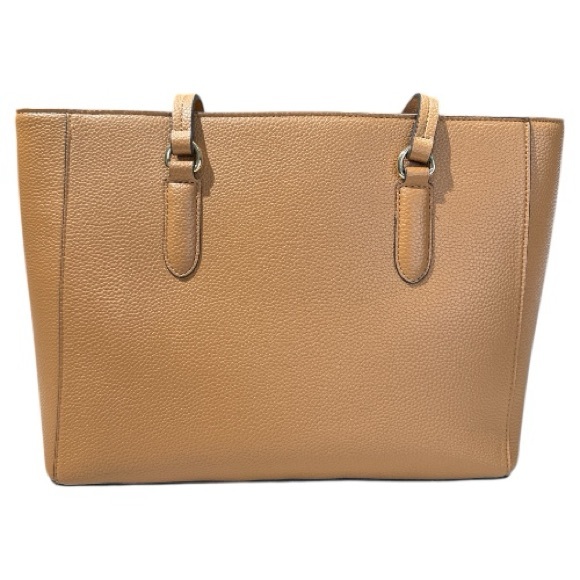 Nanette Lepore Jaelyn Camel Tan Faux Leather Pebble Texture Tote Bag - Picture 5 of 11